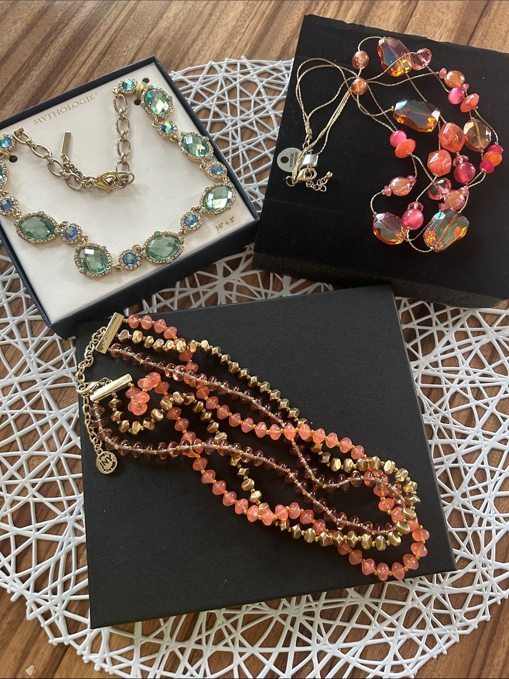 Bundle of 3 colorful new necklaces.